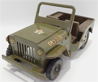 Vintage Tonka GR2-2431 Army Jeep - One Tire