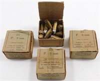 * 9 mm Fabrique Ammo - Brass Case, 100 rounds