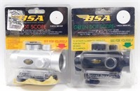 2 BSA Red and Green Dot Sights