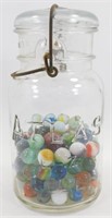 * Jar of Marbles with 1 Steel Marble & 1 Shooter