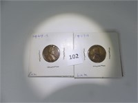 1949-S Lincoln Penny (2 count)