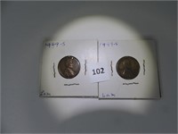 1949-S Lincoln Penny (2 count)