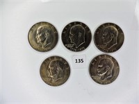 5 Eisenhower Bicentennial Dollars