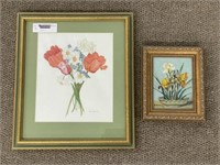 Two Floral Paintings