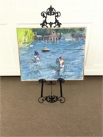 Oil on Canvas Painting of Flood