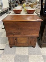 Canadian Lift Top Pine Commode