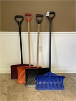 4 Snow Shovels