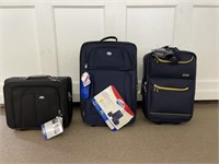 3 New Rolling Suitcases