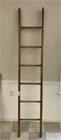 Vintage Wooden Ladder - 7' Tall