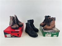 3 New Pair of Men's Boots Size 9 1/2