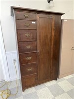Antique Homeade Wooden Wardrobe Cabinet