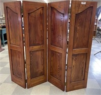 2 Pair of Solid Oak Bifolding Doors
