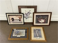 5 Bird Framed Prints