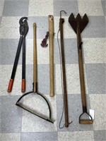Group of 5 Lawn, Garden and Farming Tools