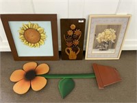 Group of Floral Decorated Items