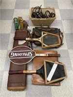 Horse Bridle, Racket, Golf Clubs, Briefcases