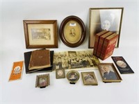 2 Boxes of Vintage Photos, Books, Paper Goods