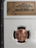 2009 P GRADED BU ONE CENT