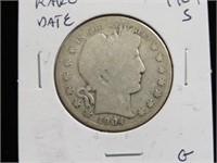 1904 S BARBER HALF DOLLAR 90%