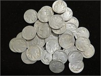 ROLL OF 40 BUFFALO NICKELS VARIOUS DATES