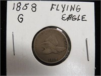 1858 FLYING EAGLE ONE CENT