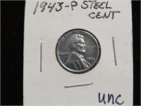 1943 P STEEL CENT UNC