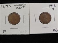 1917 S & 1918 P LINCOLN CENT