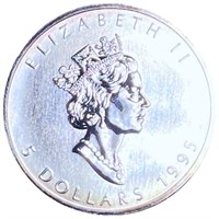 1995 Elizabeth II 5 Dollar Silver GEM PROOF