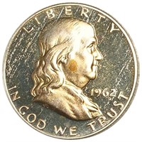 1962 Franklin Half Dollar CHOICE PROOF