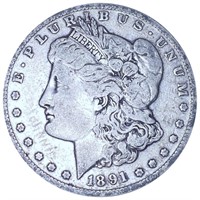 1891-S Morgan Silver Dollar LIGHTLY CIRCULATED