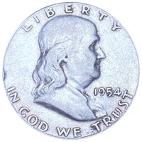 1954 Franklin Half Dollar LIGHTLY CIRCULATED