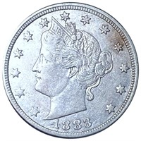 1883 Liberty Victory Nickel ABOUT UNCIRCULATED