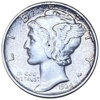 1936 Mercury Silver Dime UNCIRCULATED