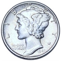 1941-S Mercury Silver Dime UNCIRCULATED