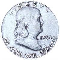 1954-D Franklin Half Dollar LIGHTLY CIRCULATED