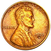 1932-D Lincoln Wheat Penny CLOSELY UNCIRCULATED