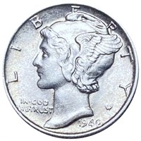 1940-S Mercury Silver Dime UNCIRCULATED