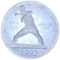 1992-S Baseball Olympic Dollar GEM PROOF