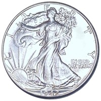 1942 Walking Liberty Half Dollar UNCIRCULATED