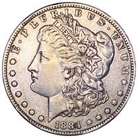 1884-S Morgan Silver Dollar CLOSELY UNCIRCULATED