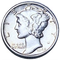 1942-S Mercury Silver Dime UNCIRCULATED