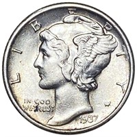 1937-D Mercury Silver Dime UNCIRCULATED