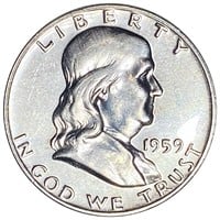 1959 Franklin Half Dollar PROOF