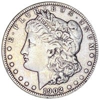 1902 Morgan Silver Dollar ABOUT UNCIRCULATED