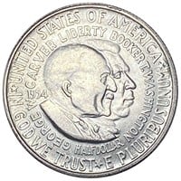 1954-S Washington/ Carver Half Dollar CLOSELY UNC