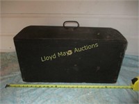 Vintage Hand Made Wood Dome Top Carry Box