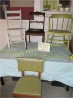 Vintage Eclectic Chair Collection - 4pc