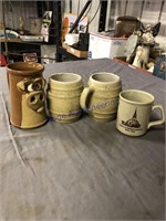 Crock mugs, pig design mug