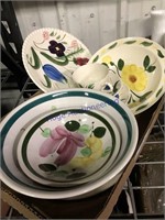 Painted design dishes