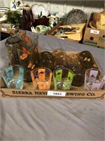 Assorted printed glasses